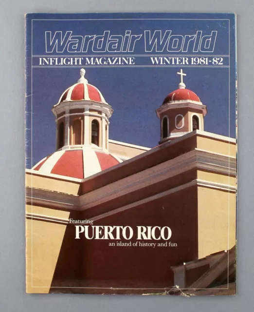 Wardair World Airline Inflight Magazine Winter 1981-82 Canada Ginette Reno
