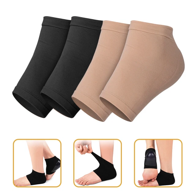 2 Pairs Ankle Sleeve Anti Rip Heel Socks Arch Supports Outdoor Step Mats Arched