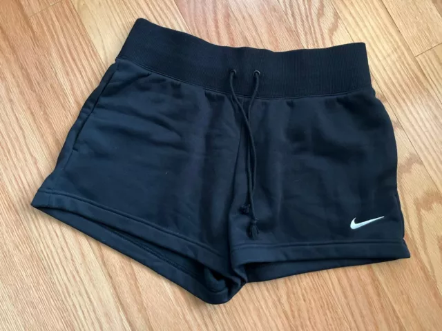 Women's Nike Sportswear Club Mid Rise Fleece Shorts Grey Size XL