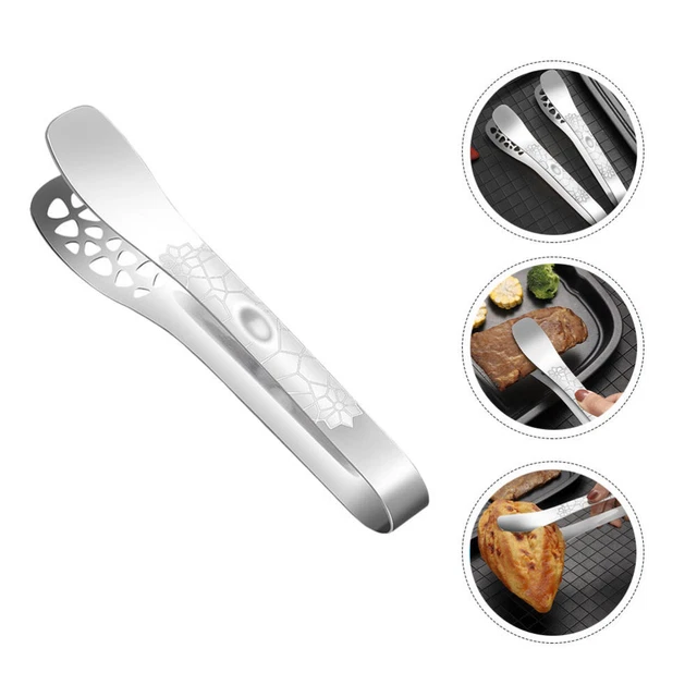 Fruit Tong Stainless Steel Food Tongs Grilling Utensils Korean Tongs BBQ Tongs