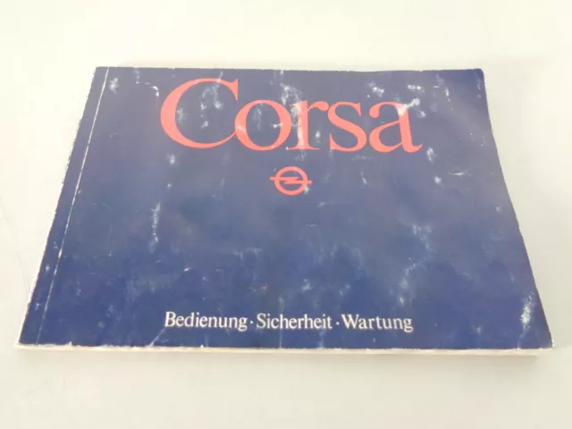 Betriebsanleitung Handbuch Opel Corsa A Stand Februar 1983