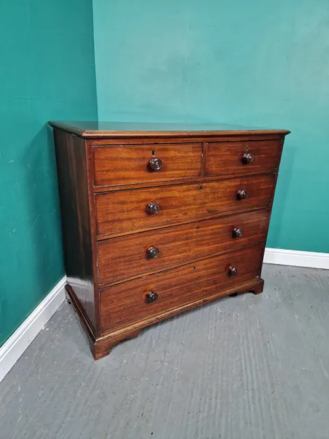 An Antique Victorian Mahogany Chest of Drawers ~Delivery Available~