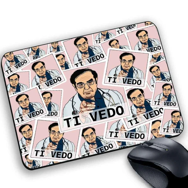 TAPPETINO MOUSE PAD dottor Nowzaradan tuo nome aperitivo cocktail spiritoso diet EUR 6,90 - IT