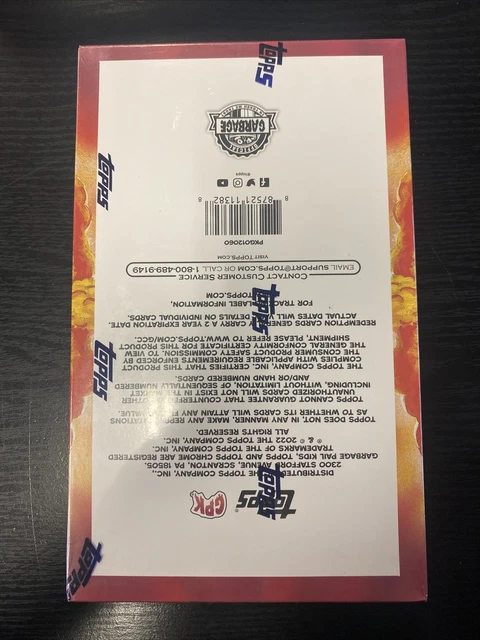 2022 Topps Garbage Pail Kids Chrome Hobby Box 1986 Original Series 2