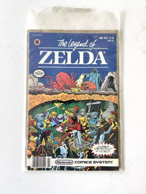 LEGEND OF ZELDA #2 Valiant Nintendo Comic Book RARE - SEE PICTURES