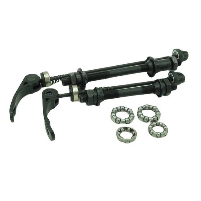 QIQN Paire Brochettes Libération Rapide Vélo Route/VTT - Avant 135 Mm / Arrière 170 Mm Argent Métal