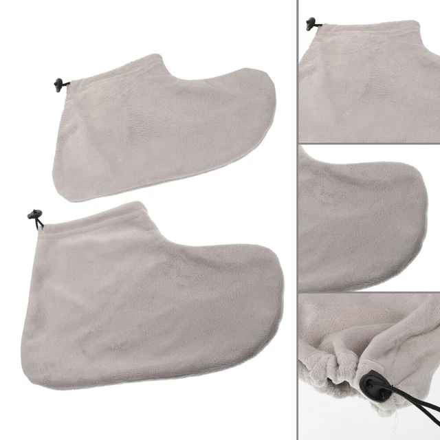 Kit copripiedi idratanti bagno cera paraffina cotone