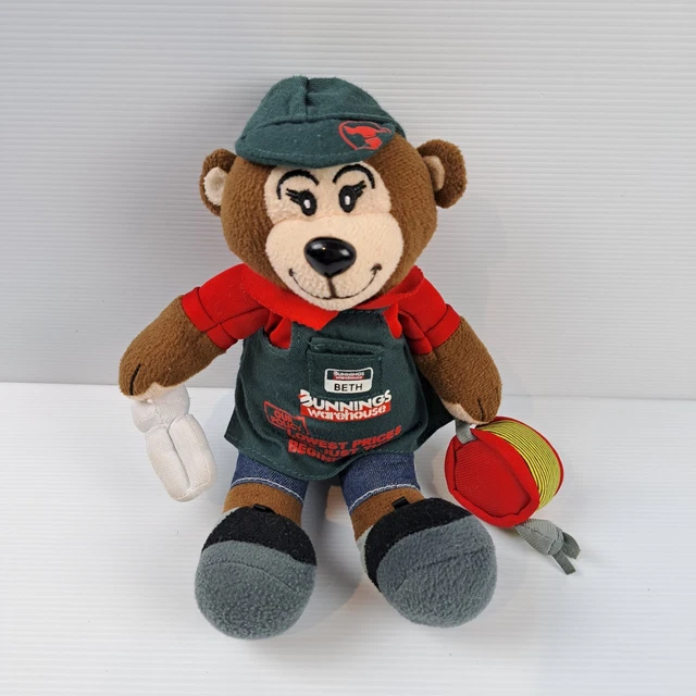 BUNNINGS WAREHOUSE BEARS Brett Collectible Plush Soft Toys