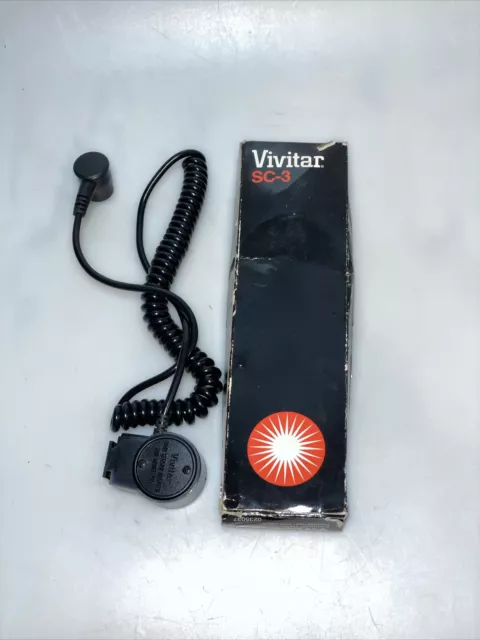 Vivitar SC-3 Vari-Sensor Coiled Extension Cord For Vivitar 285(HV) Boxed NOS