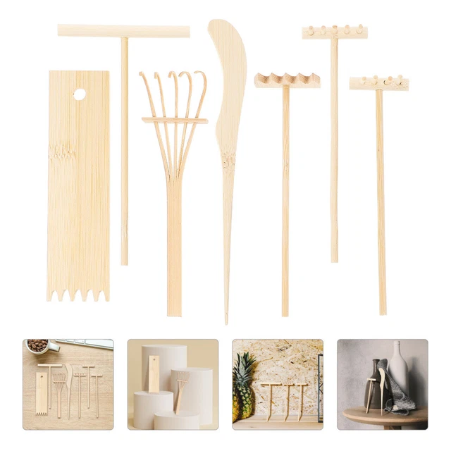 1 Set Desktop kleine Rakes DIY Miniatur Rakes Tisch Mini Rakes Dekorative Mini