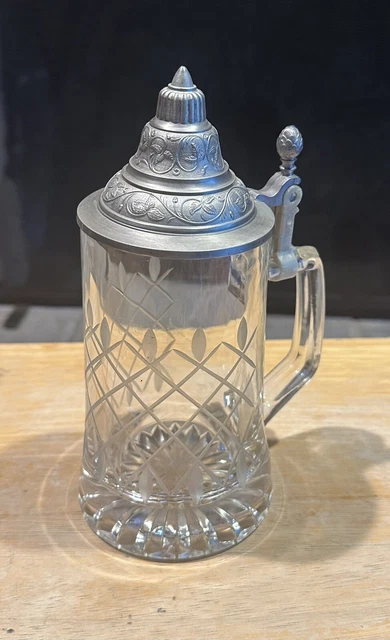 Five Italy Glass Beer Stein - Authentic Italian Craftsmanship, Classic Design 