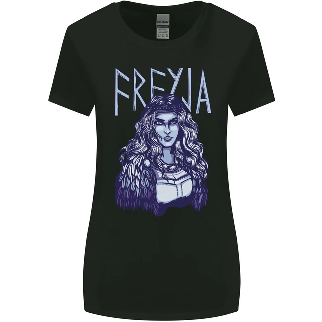 Freyja Norreno Dea Viking Valhalla Donna più Ampia Taglio T-Shirt