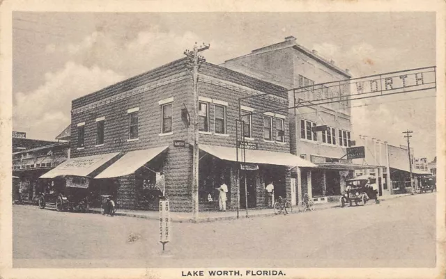 FL 1920’s Florida Pharmacy at at Lake Worth, FLA - Palm Beach  ALBERTYPE
