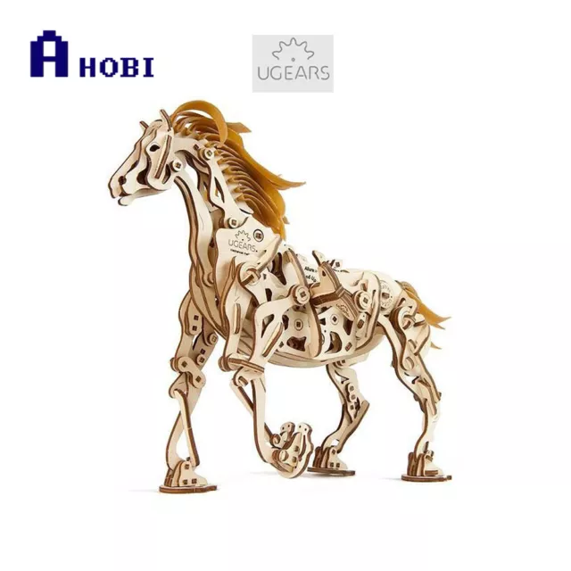 Ukraine Made UGears Mechanical Horse Wooden 3D Puzzle Model Kit