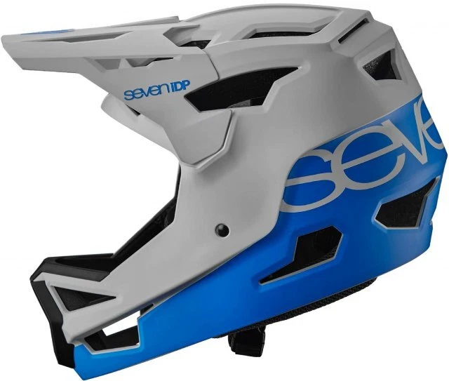 7 iDP Project 23 ABS Helmet White / Blue - Full Face Mountain Bike Downhill BMX