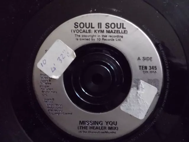 Soul II Soul - Missing you    2 Versionen      Ten Rec. 45