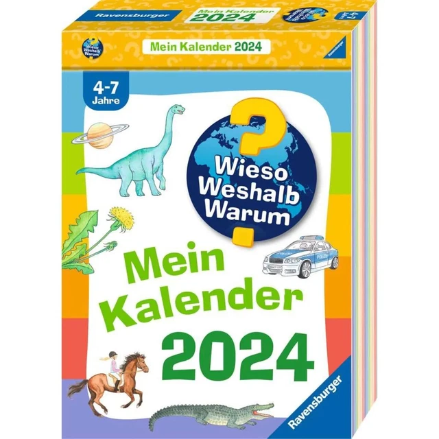 RAVENSBURGER WIESO? WESHALB? Warum?: Mein Kalender 2024 EUR 16,24