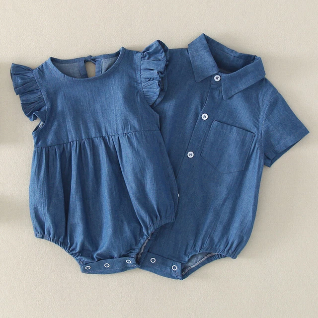 Cowboy Infant Baby Boy Girl Kids Cotton Romper Jumpsuit Bodysuit Clothes Outfit