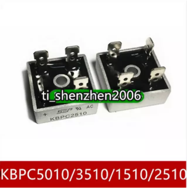 2pc KBPC5010 3510 1510 2510 Single-phase rectifier bridge square bridge 50A1000V