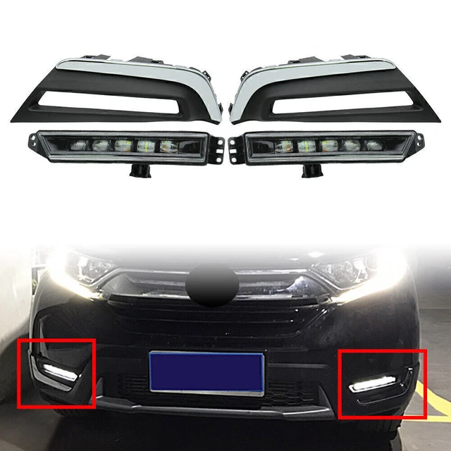 Luci diurne LED luci diurne bianche pure per Honda CR-V CRV 2017 2018 2019