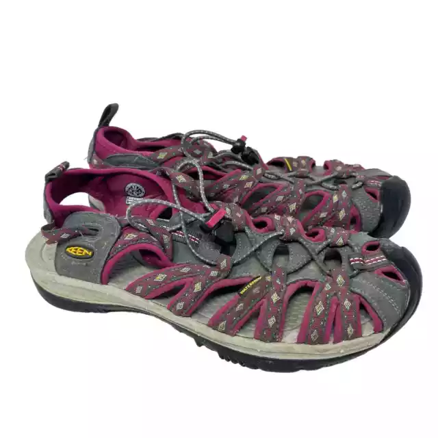 Keen Whisper Sandals Women’s 9.5 Magenta Sangria Closed Toe Hiking Waterproof