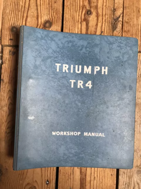 Triumph TR4 Original Factory Workshop Manual.