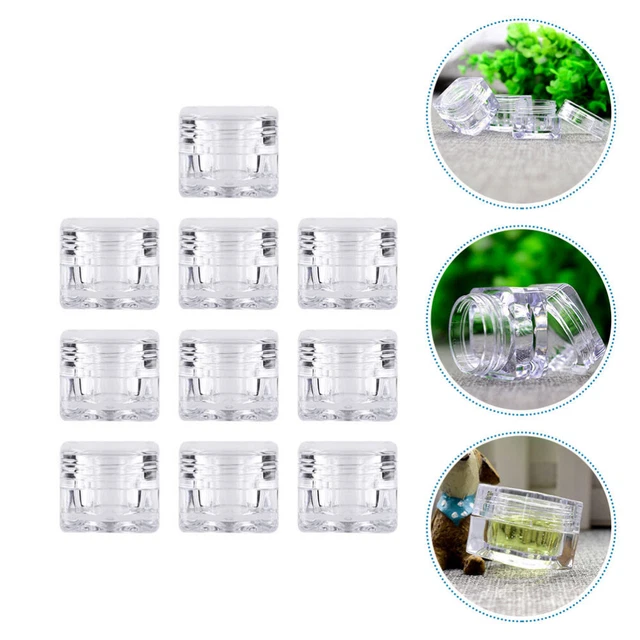 10 pz contenitori lozione barattoli rotondi acrilici trasparenti crema occhio bottiglia