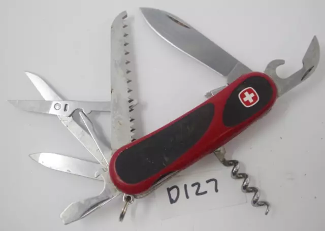 Red Wenger Evo 17 Pocket Knife Swiss Army Huntsman Multi-Tool Evolution