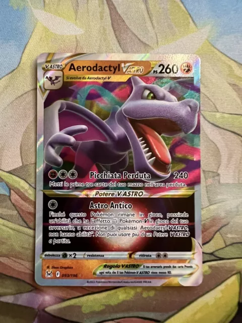 Carta Pokémon Aerodactyl V Astro 93/196