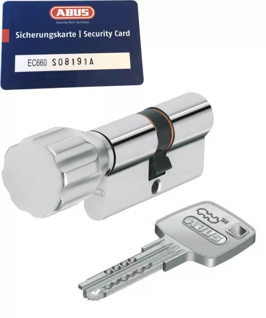 ABUS EC660 Knaufzylinder Schließzylinder Z35/K60mm mit 3 bis 10 Schlüssel SKG**