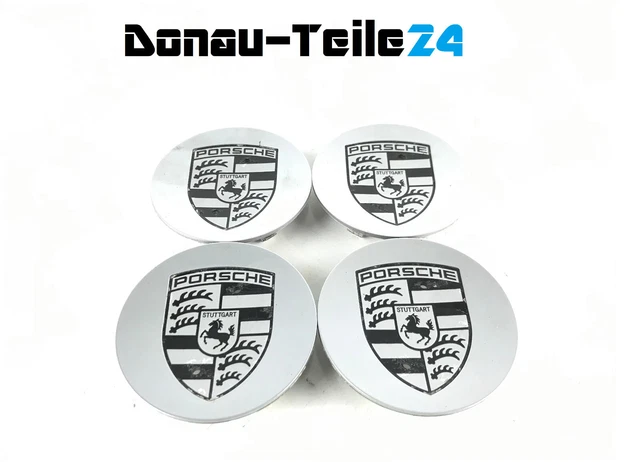 BBTUA 4-tlg Nabendeckel Für Porsche - 76mm Radkappen Schwarz Wasserdicht