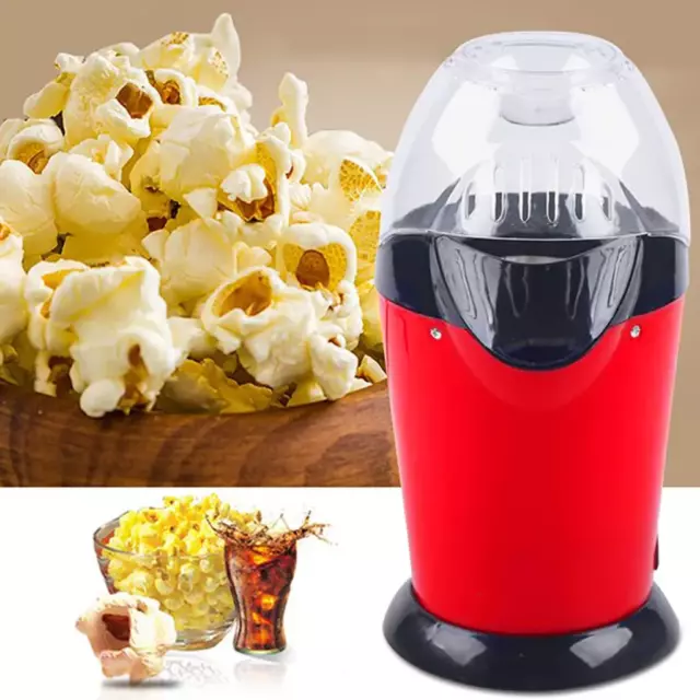 Retro Popcorn Maschine Popcorn Maker Pop Corn Popkorn Fettfrei Rot 1200W