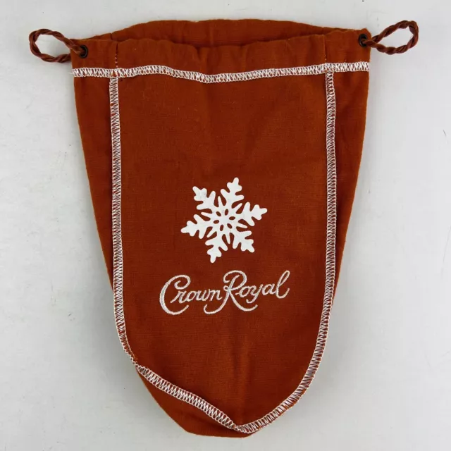 Crown Royal Salted Caramel Snowflake Limited Edition Bag 750 mL 9" Mint