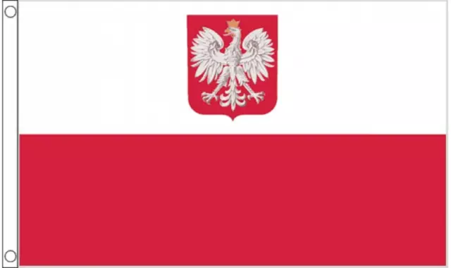 Polonia Crest Nacional Bandera Ataúd Cortina Con Speedy Despacho