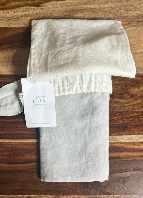 Restoration Hardware Garment-Dyed Linen Pillowcase (1) King Mist $119 Restoration Hardware Garment-Dyed Linen Pillowcase (1) King Mist $119