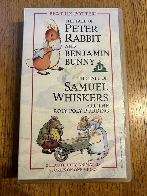 Peter Rabbit Sam PETER RABBIT & Benjamin Bunny Samuel Whiskers Vhs Tape - Rare Retro ...