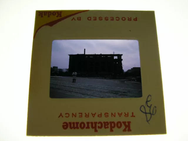 Berlin Priv. Aufnahme Orig. Farbdia Dia 1967 Mauer Ruine Zonengrenze Stacheldrah