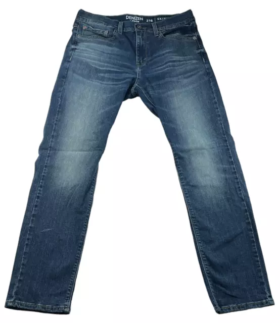 Denizen Levis Jeans Mens size 32x30 Blue Stretch Denim 216 Skinny Fit