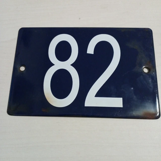 Plaque De Rue Émaillée Personnalisée 15x20 Cm – Neuf – Numéro De Maison Ou Nom – Vintage
