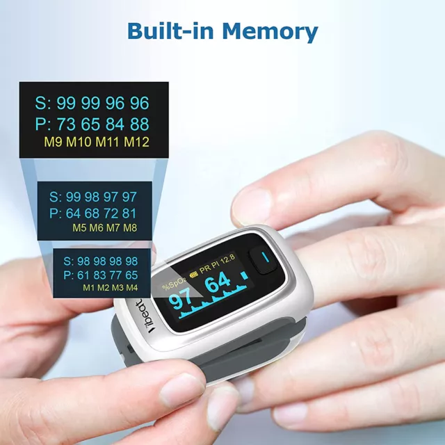 KidsO2 O2Ring Checkme O2 Max Pulse Oximeter Oxygen Monitor Bluetooth free App 3