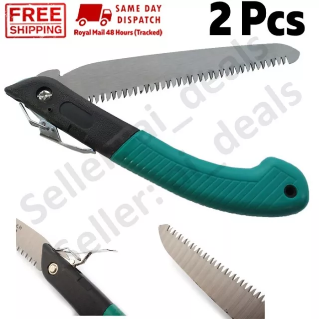 2 x Gardening Camping Folding Saw Portable Tree Trimming Cutting Tool 5836 A