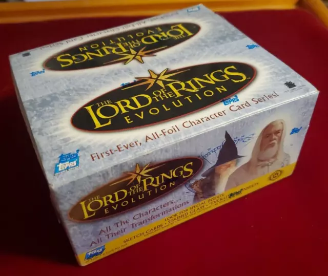 2006 Topps Lord of The Rings EVOLUTION All-Foil Cards Factory Sealed 24 Pack Box