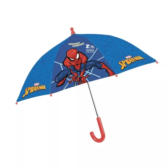 Ombrello Pioggia Bimbo Automatico Spiderman/ L'uomo Ragno A Cupola Poe