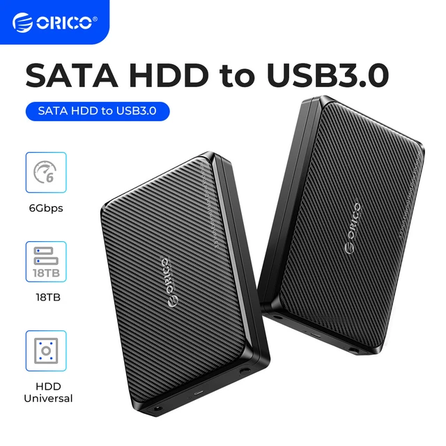 ORICO Festplattengehäuse 3,5 Zoll - USB C Extern Für HDD/SSD Bis 20TB