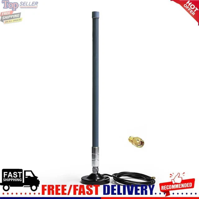 5dBi 858-878MHz for Helium Hotspot Miner Antenna+Magnet Base (55cm Gray)