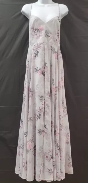 Fame And Partners Free People Womens Queen Ann Maxi Dress Size 12 Purple Floral