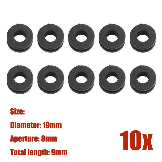Lunas de goma universales 10 unidades/juego de juntas de 19 mm de diámetro