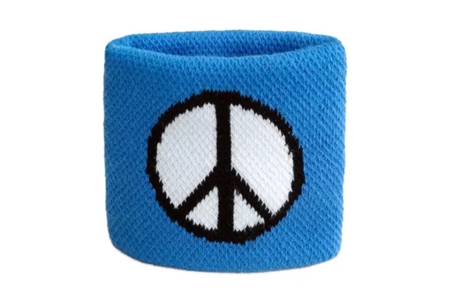 Schweißband Fahne Flagge Peace-Symbol 7x8cm Armband für Sport