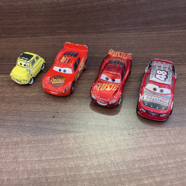 DISNEY PIXAR CARS Bundle inc. BURNT LIGHTNING MCQUEEN Diecast 1:55 ...