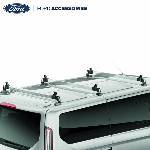 GENUINE FORD TRANSIT Custom Foldable Roof Bars Rack Carrier Kit x3 2012